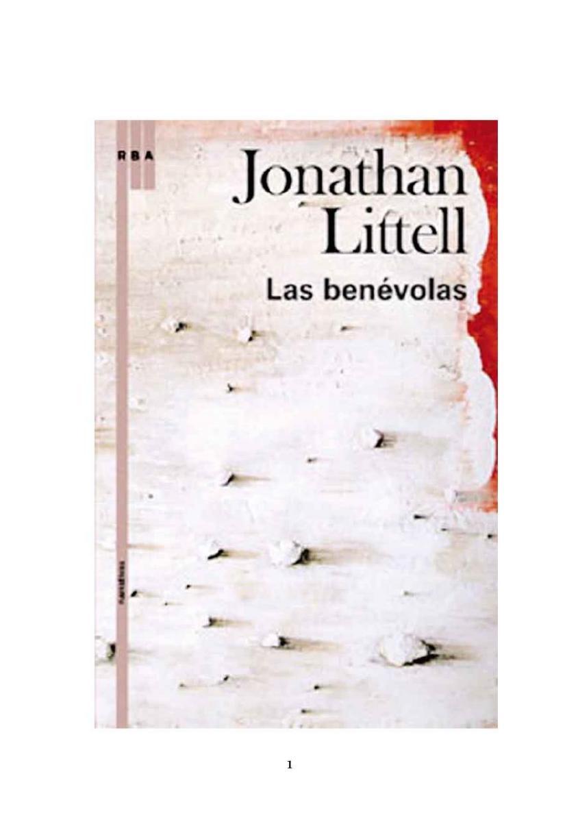 Portada de Las benévolas